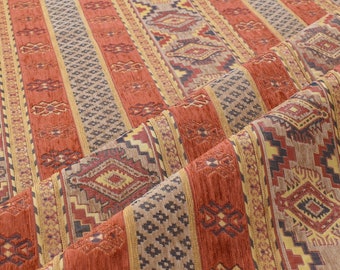 orange mixed with purple fabric kilim  şark oryantal fabric osmanlı upholstery fabric  kilim table covers etnik tribal southwestern fabric