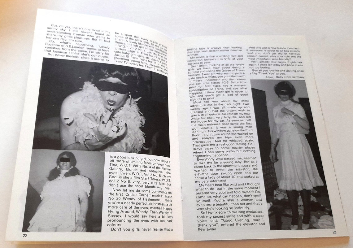 Tranz No 23 Vintage Crossdressing Magazine From Swish | Etsy UK