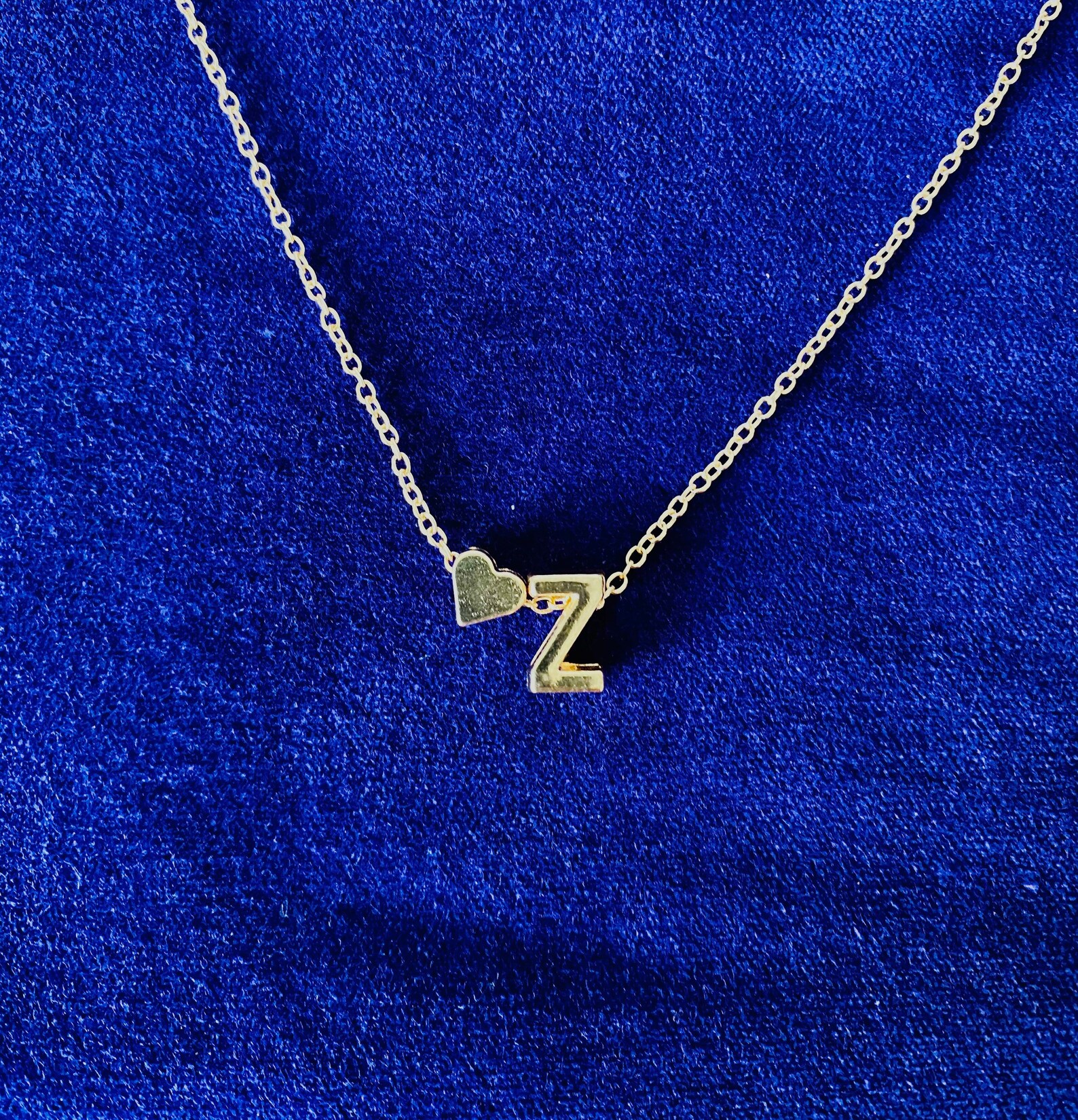 Gold letter z necklace Clearance