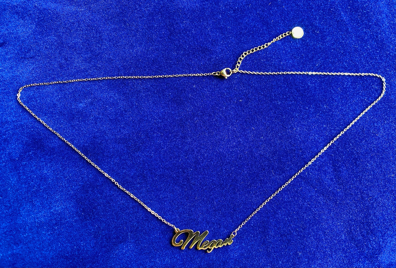 Megan stainless steel necklace in gold Etsy