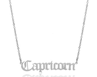 Capricorn Zodiac Star Sign Necklace 