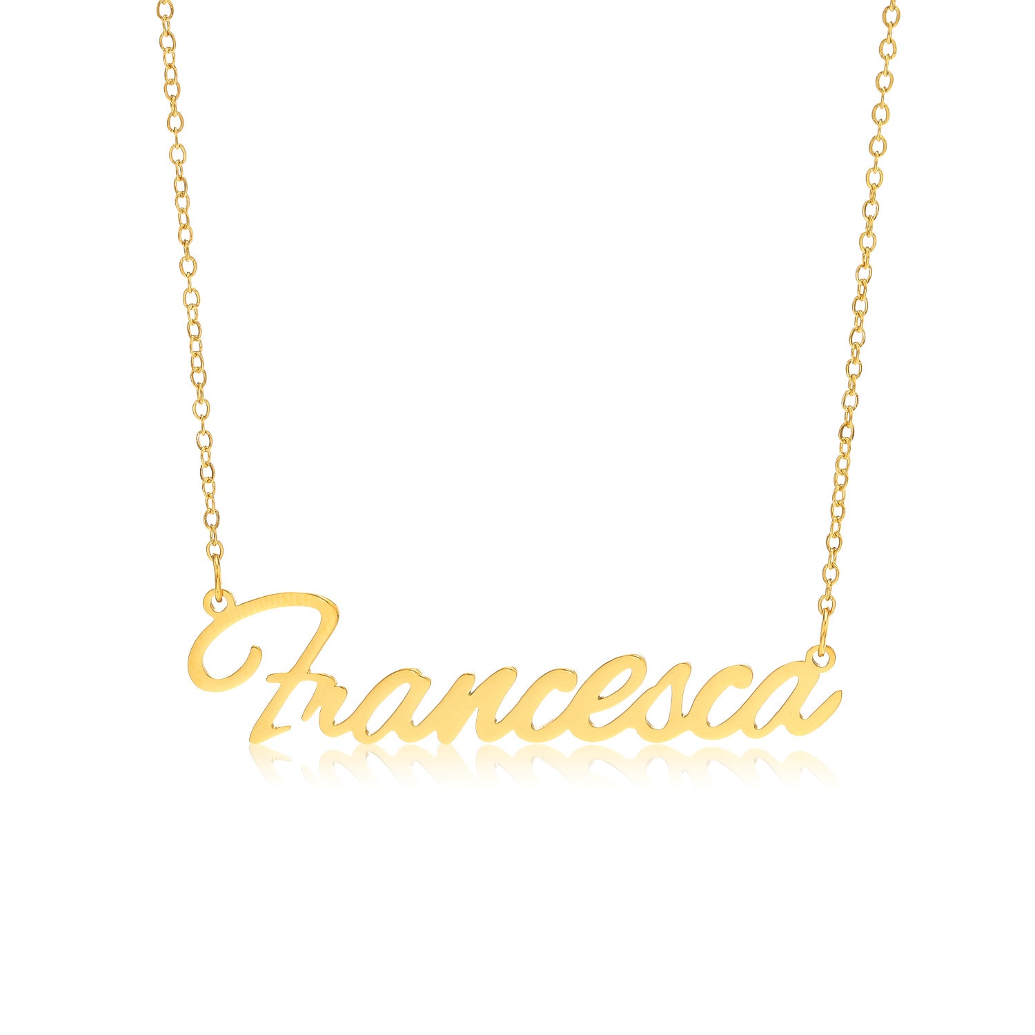 Francesca name necklace sale