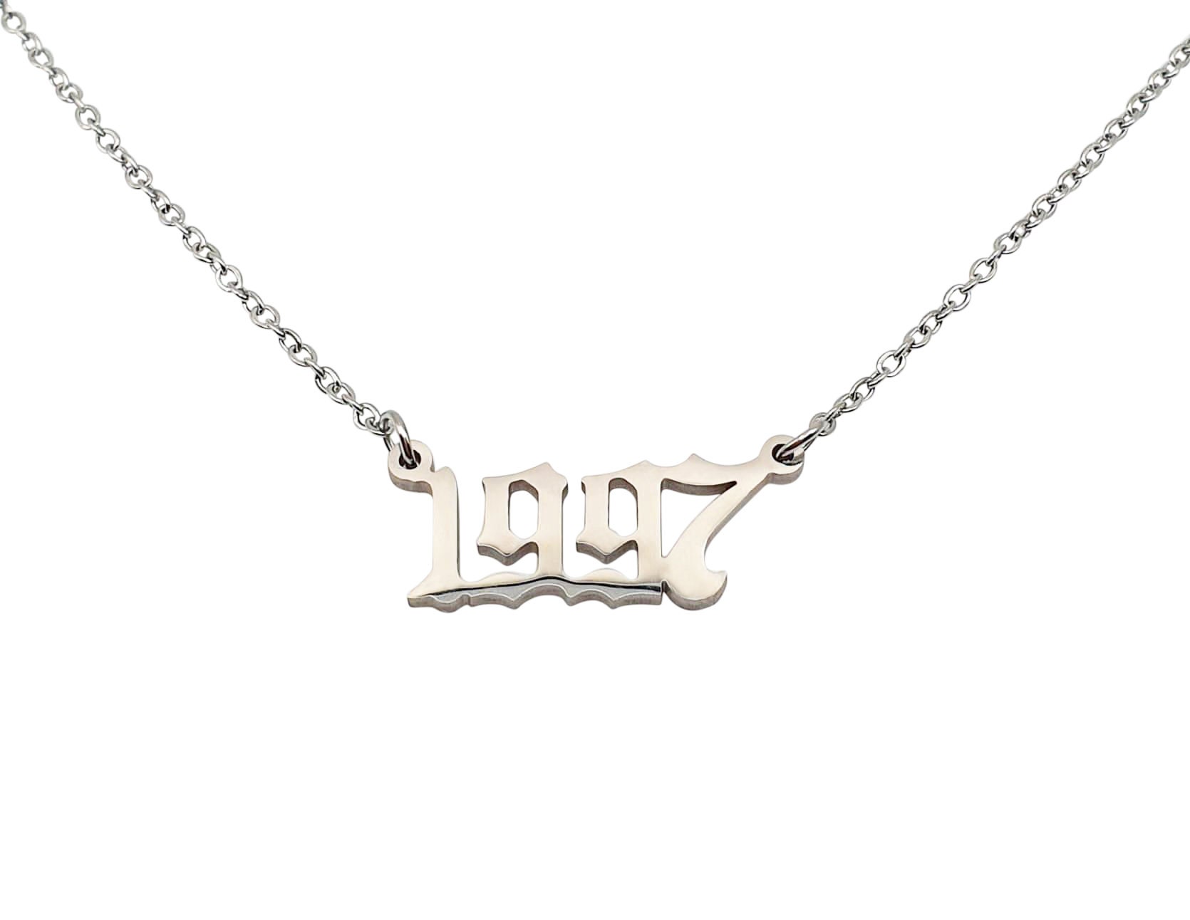 1997 Stainless Steel Year Necklace in 