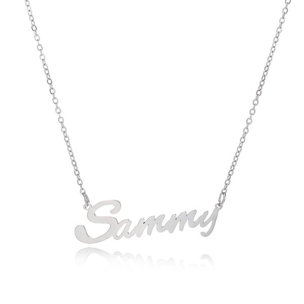 Sammy stainless steel necklace in silver