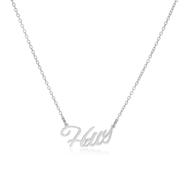 Holly name necklace stainless steel in colour  silver!