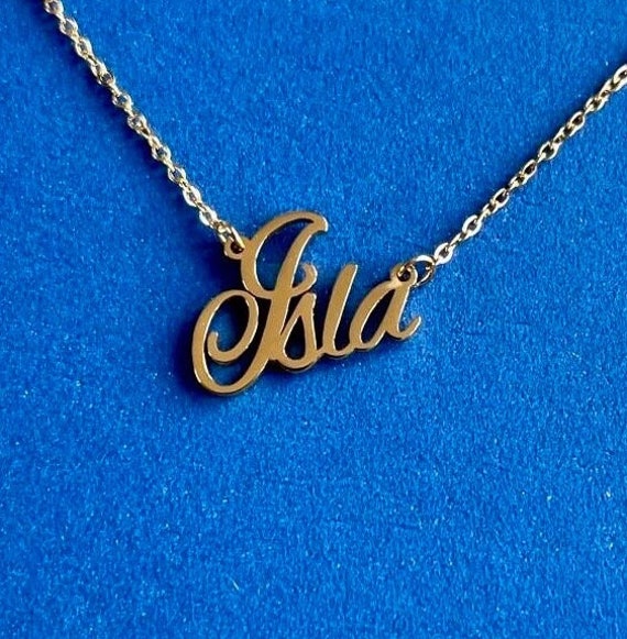 Stainless steel 2024 name pendant