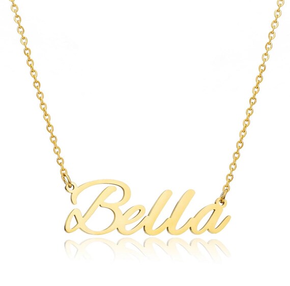 Bella on sale name necklace