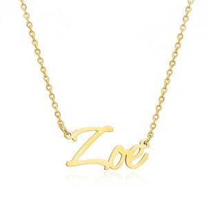 Zoe name necklace online