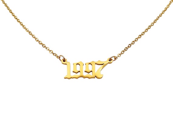1997 Stainless Steel Year Necklace in 