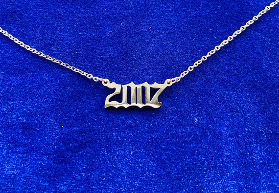 2007 Year Necklace Stainless Steel in 
