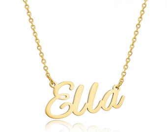 Ella Stainless Steel Necklace in Gold 