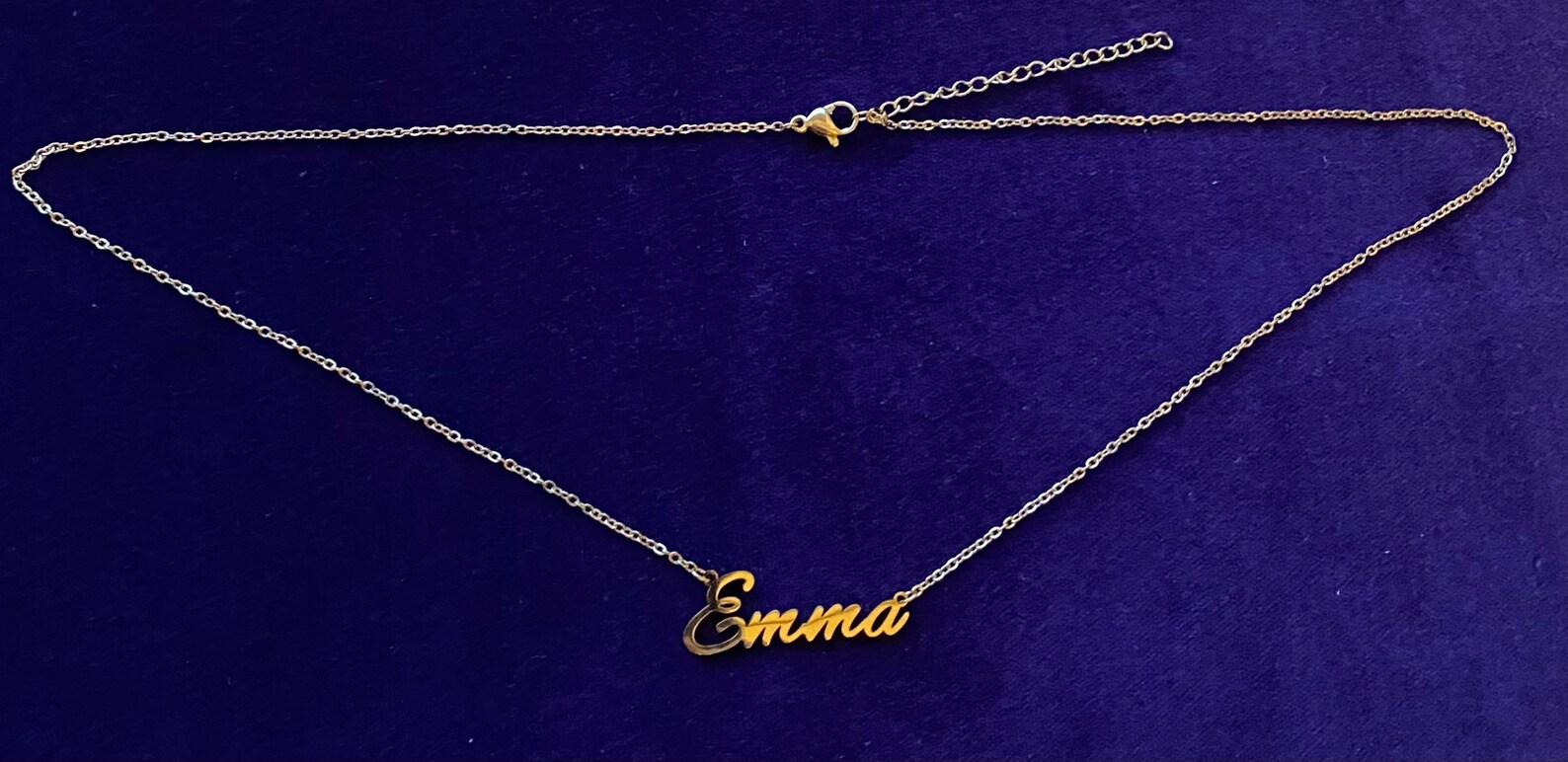 Emma stainless steel necklace in gold Etsy