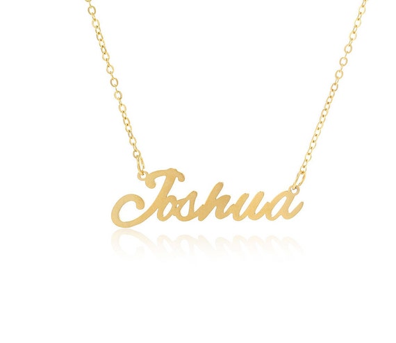 Joshua on sale name necklace