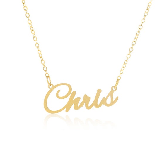 Chris name necklace deals