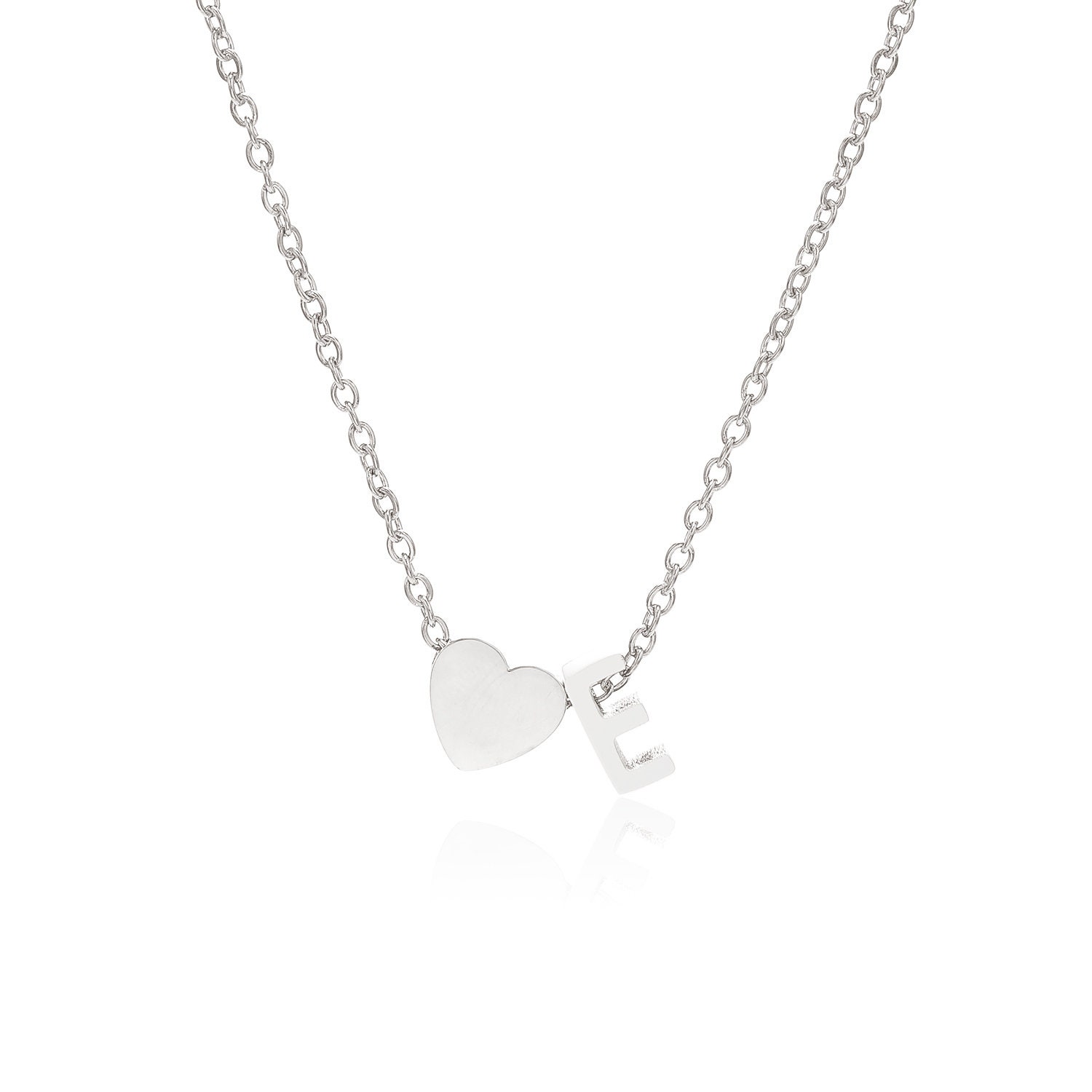 Personalised upper case initial necklace (all letters available) – Cabbage  White England