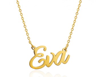 Eva Stainless Steel Name Necklace in 