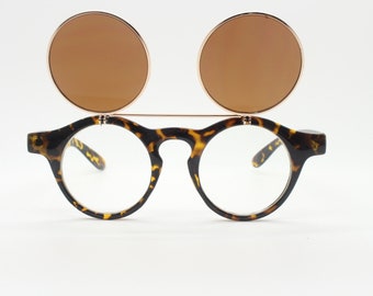 Occhiali Rotondi Stile Retrò - 2 Paia Con Lenti Trasparenti, Costume Carnevale E Festa - Foto 12