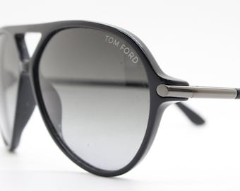 Buy Tom Ford Vintage Black Aviator Sunglasses Made in Italy