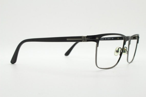 Calvin Klein rectangular eye glasses. Gunmetal gr… - image 6