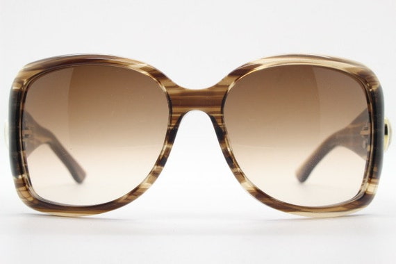 Gucci Y2K vintage oversized square sunglasses mad… - image 6