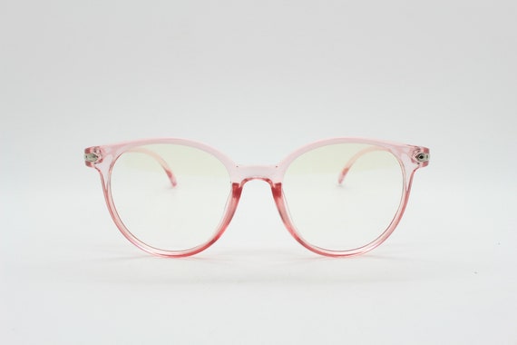 2000s vintage round glasses. Transparent crystal … - image 3