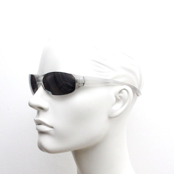 Y2k vintage futuristic shield sunglasses. Aerodyn… - image 3
