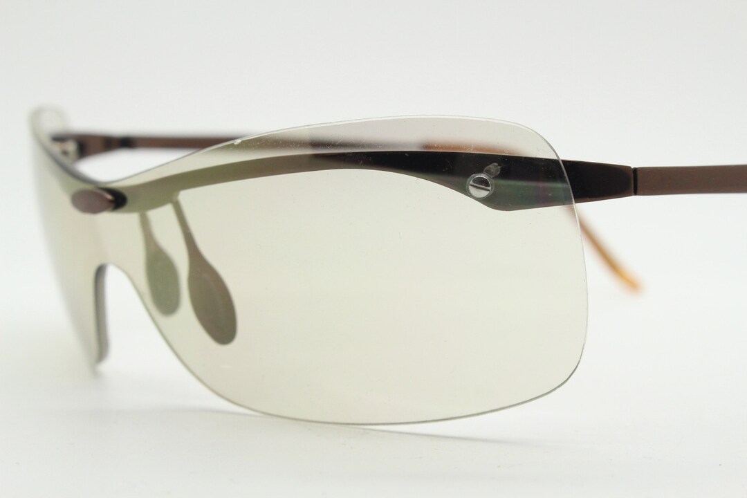 Y2K Vintage Visor Sunglasses. 2000's Wrap Around Shield Design on a