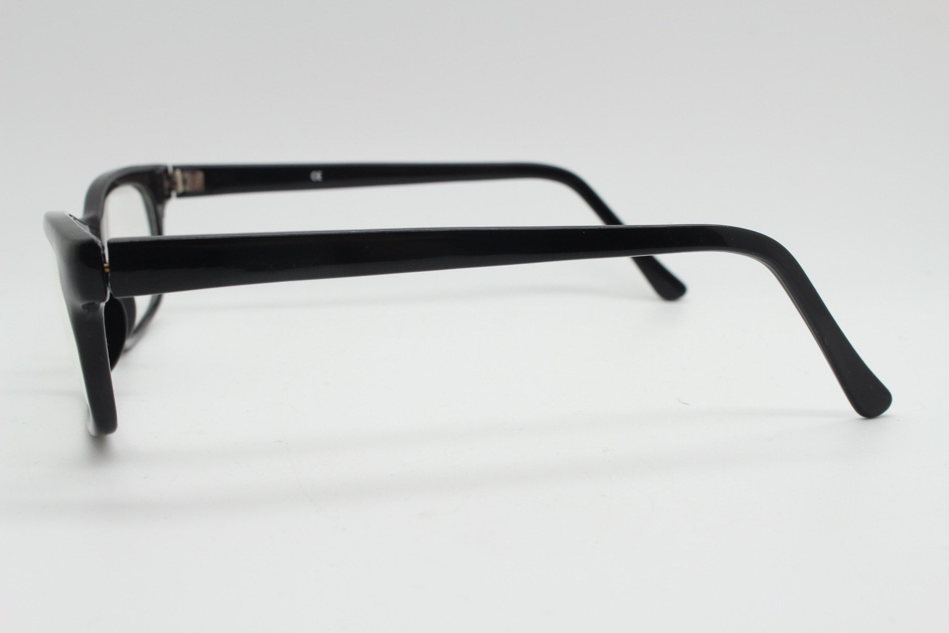 90s Vintage Black Low Profile Glasses. 60s Design Rectangular Etsy