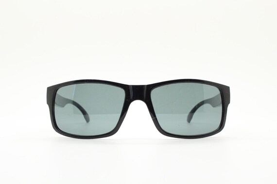 Y2K vintage sharp rectangular sunglasses. Large c… - image 3