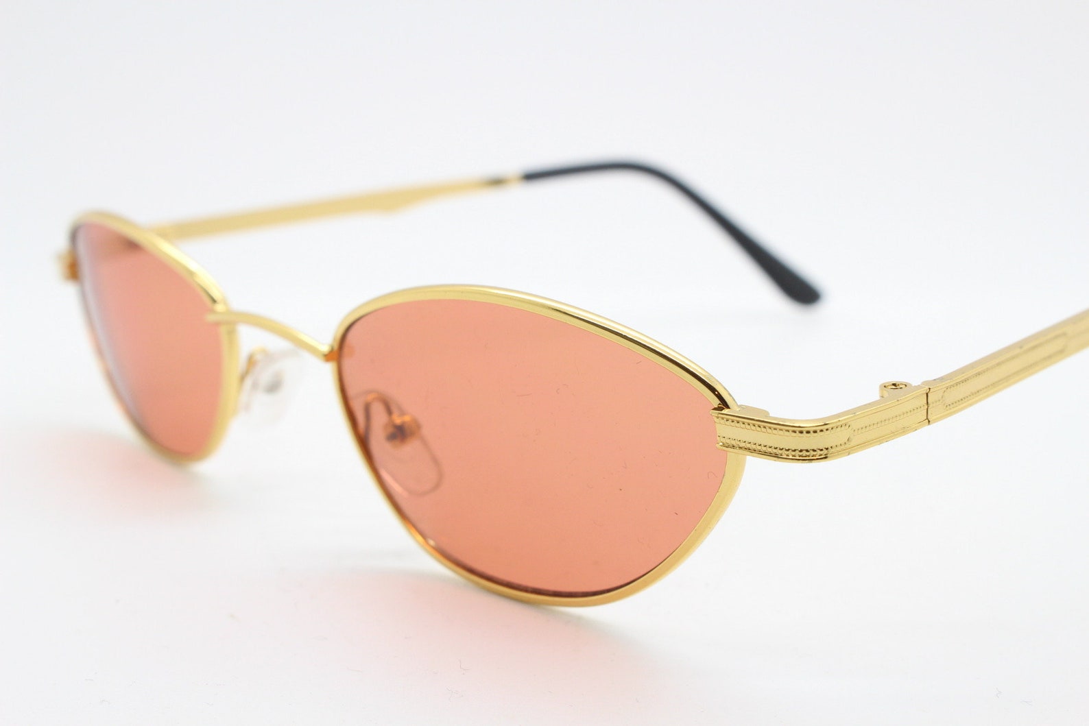 90s Vintage Low Profile Angular Sunglasses. Minimal Small Rose Etsy UK