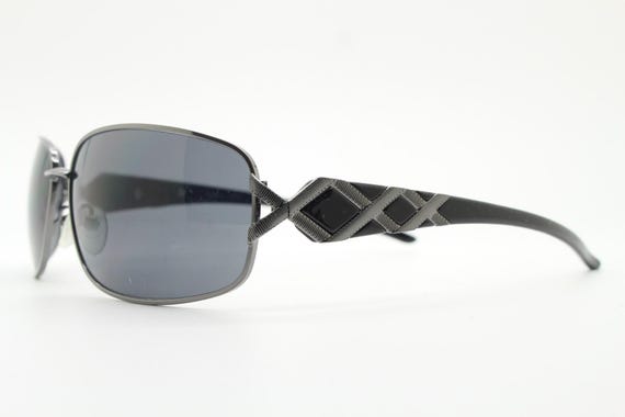 2000s vintage rectangular bug eye sunglasses. Sol… - image 6