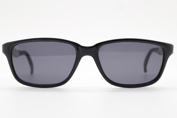 Vintage 90s slim rectangular modified wayfarer de… - image 4