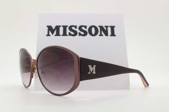 Missoni Y2K Big Round Vintage Sunglasses. Deep Purple  display picture 1