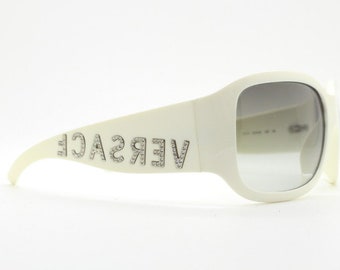 Versace Y2K Vintage Wrap Around Visor Shield Sunglasses Model 2034