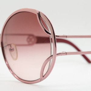 Celine Made in Italy Oversized Round Pink On Pink Sunglasses Gold Logo Inset CELINE 52MM Oval Acetate Sunglasses | Saks Fifth Avenue main image 2