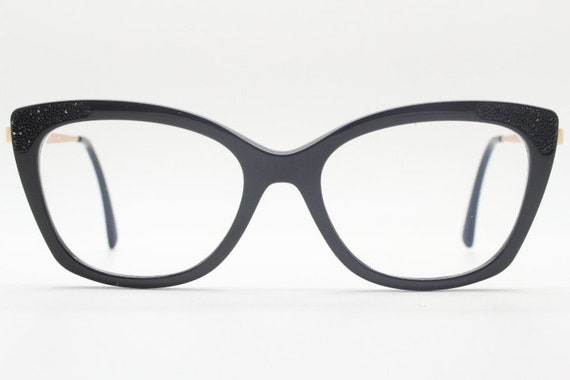 Michael Kors Cat Eye Glasses. Thick Black Acetate Optical