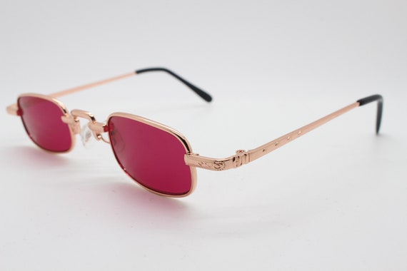 90s vintage small rectangular sunglasses. Imposin… - image 7