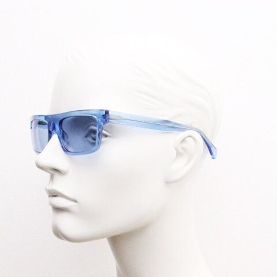 Kaleos rectangular flat top sunglasses. Bright sk… - image 10