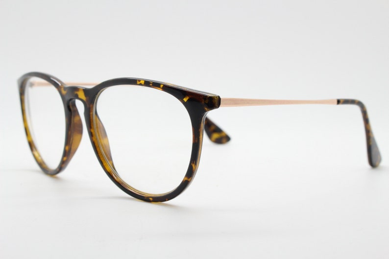 RX spectacles 90s vintage refined wayfarer style glasses Tortoise optical frames Prescription eyeglasses with clear lenses