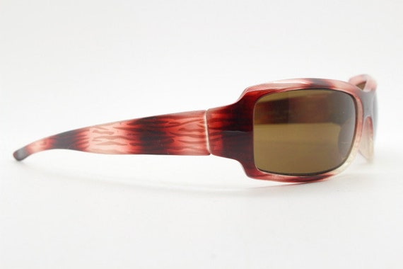 Vintage rectangular shield sunglasses. Transparen… - image 7