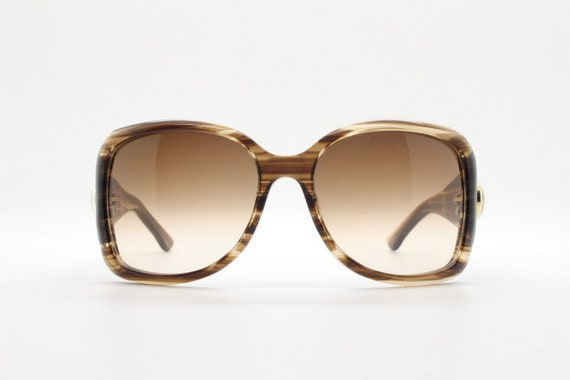 Gucci Y2K vintage oversized square sunglasses mad… - image 5