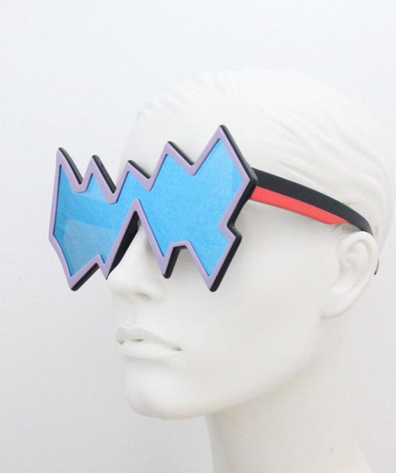 Linda Farrow × Sibling London Black and White Zigzag Sunglasses Linda Farrow Zig Zag Sunglasses by Sibling. True Original  main image 3