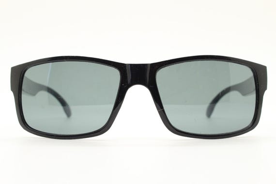 Y2K vintage sharp rectangular sunglasses. Large c… - image 4