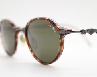 Lunettes De Soleil Vintage Sting 192 - Modèle Ovale Italien Des Années 80, New Old Stock !