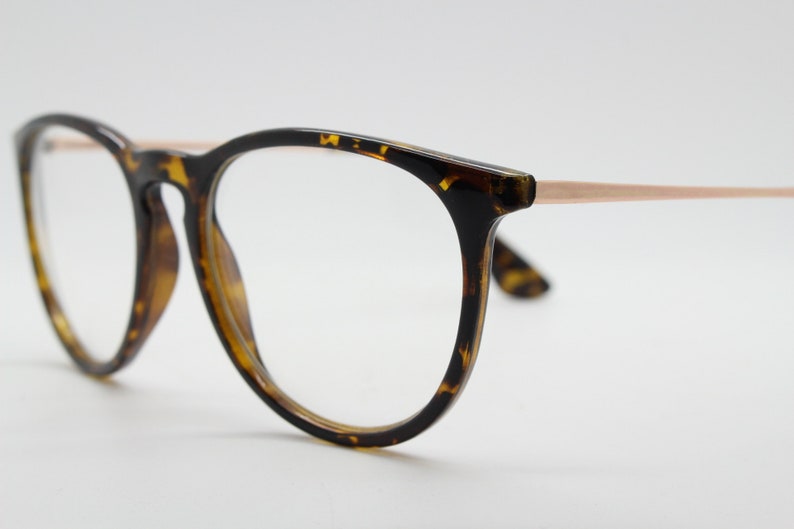 RX spectacles 90s vintage refined wayfarer style glasses Tortoise optical frames Prescription eyeglasses with clear lenses