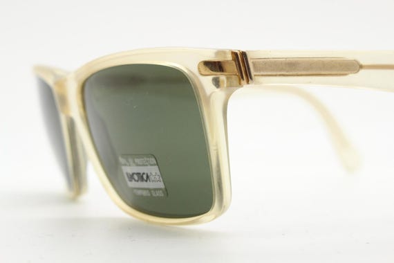 Luxottica 90s vintage rectangular sunglasses made… - image 3