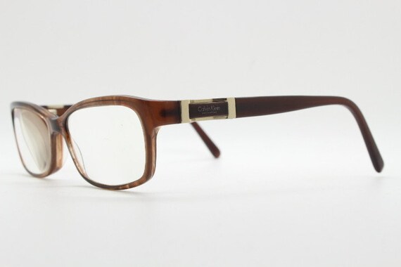 Calvin Klein collection rectangular cat eye glass… - image 4