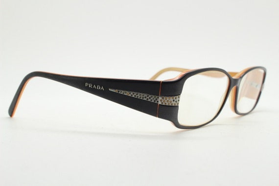 Prada Y2K Vintage Glasses Model 4548437 Made in Italy. Black Prada Y2K Vintage Glasses Model 4548437 Made in Italy. Black