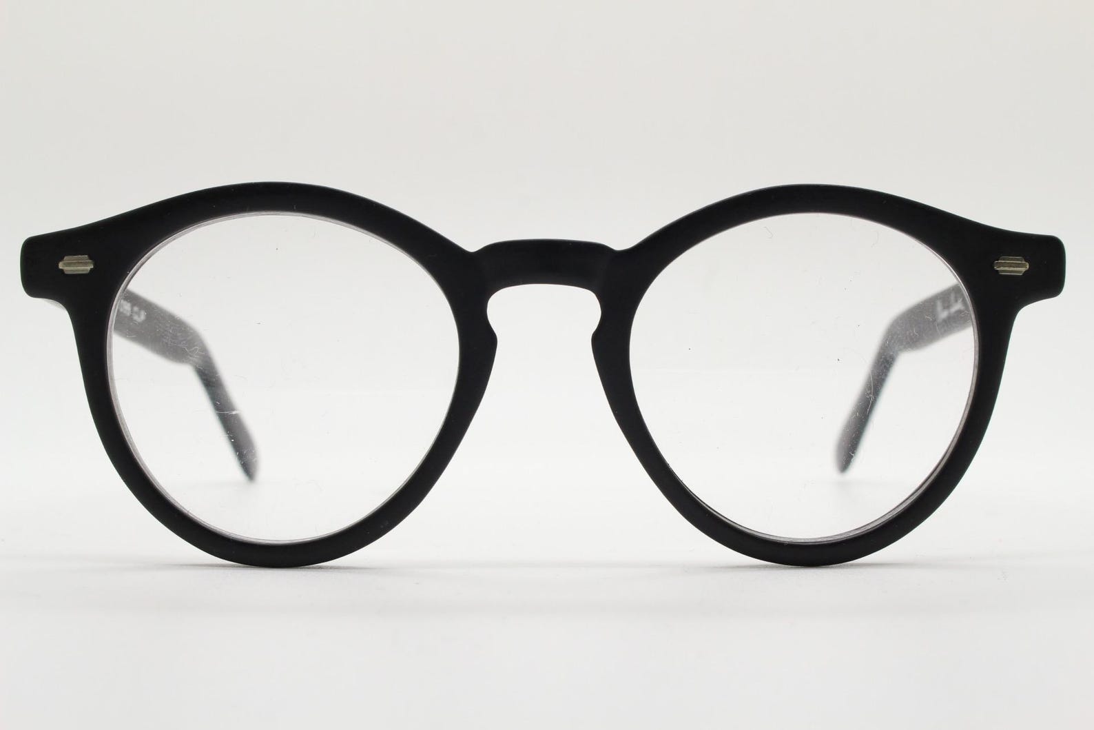 Oliver Smith Round Eye Glasses. Black Matt Finish Optical Frames With ...
