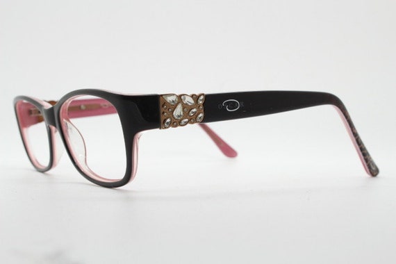 Oscar de la Renta vintage diamante eye glasses. L… - image 4